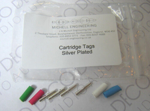 JA Michell Silver Plated Cartridge Tags